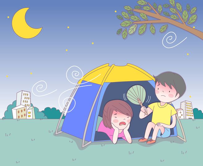 폭염 속 열대야, 옷 벗고 자면 더 더워요