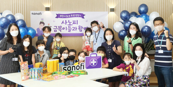 ‘사노피 금쪽이들과 함께’ 행사 모습. 사진=사노피-아벤티스 코리아