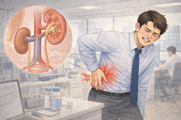 옆구리 찌르는 통증, 요로결석 신호일 수도